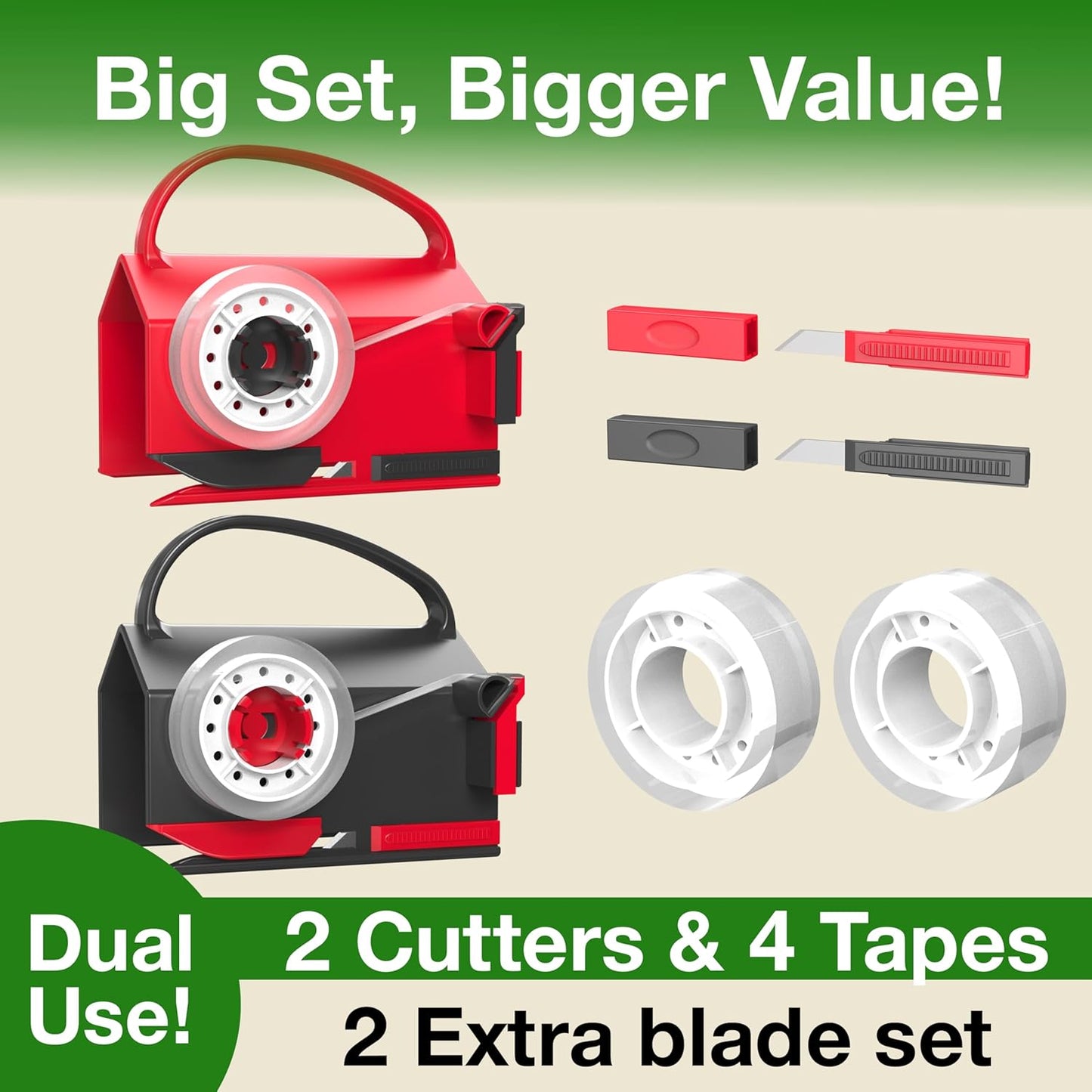 Wrapping Paper Cutter & Tape Dispenser