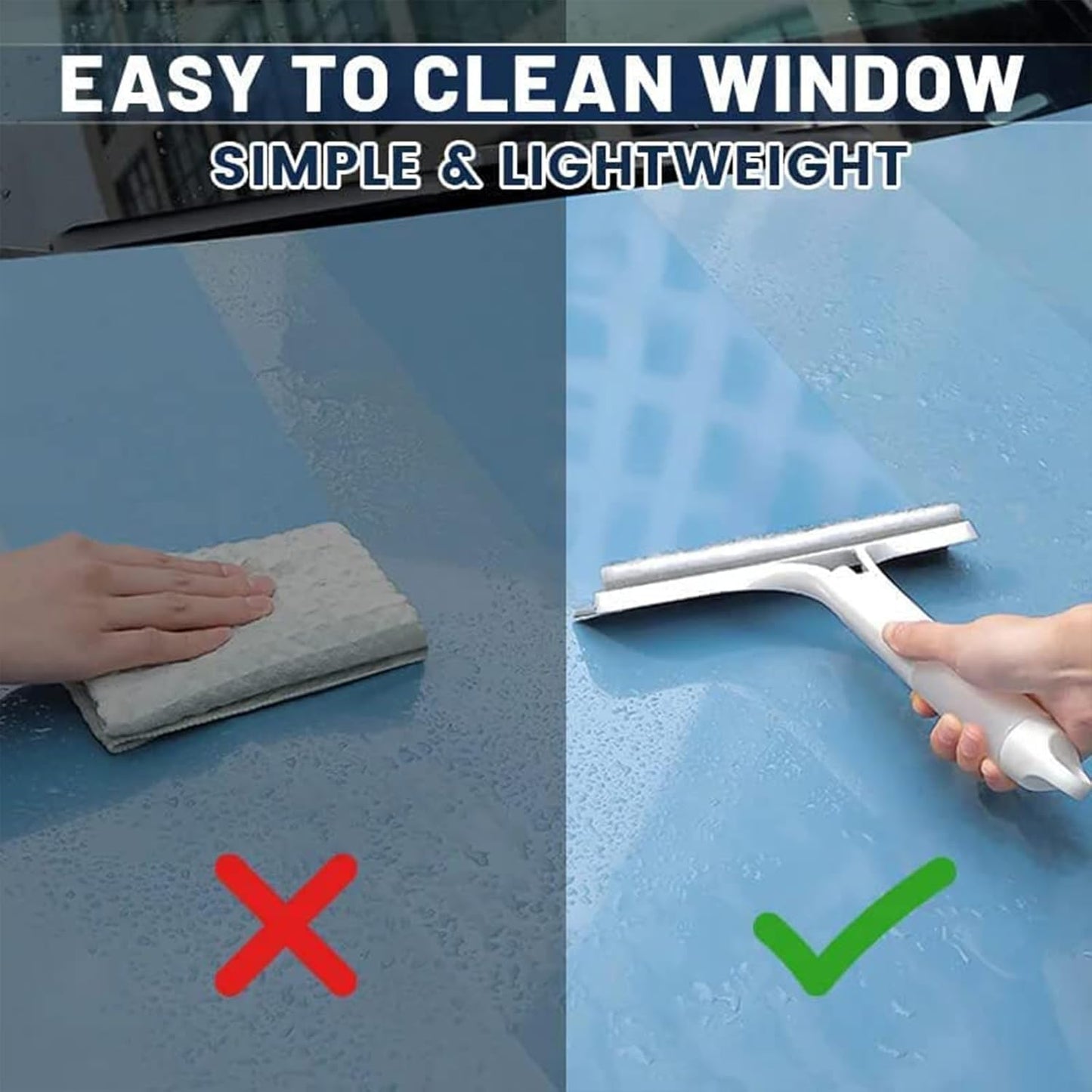 3 in 1 Spray Window Squeegee