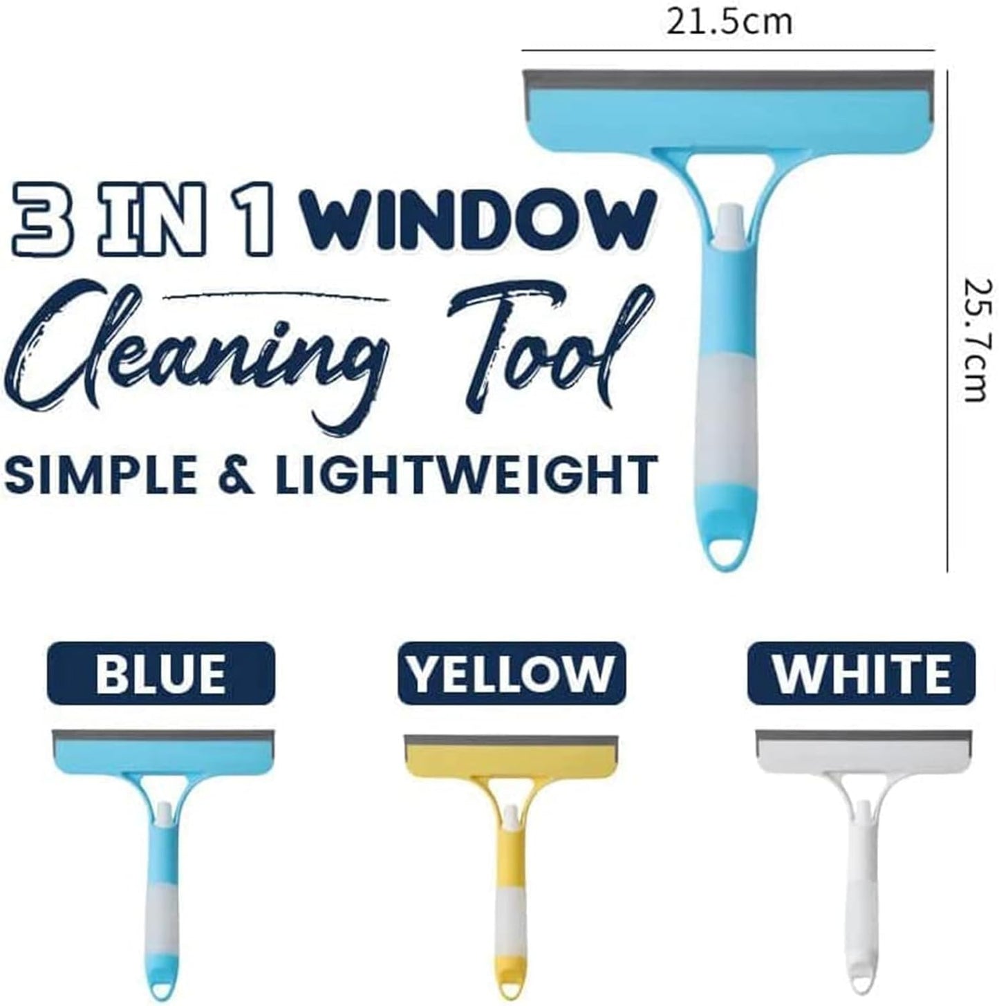3 in 1 Spray Window Squeegee