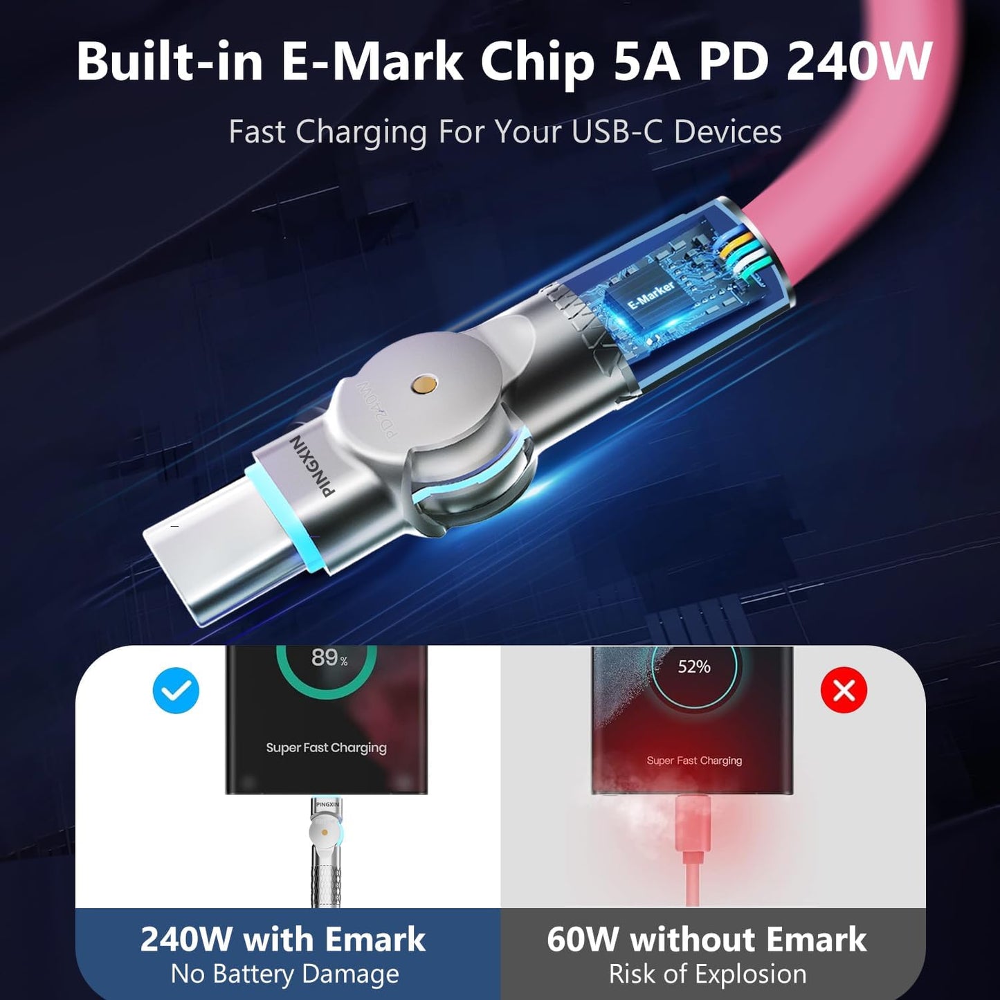 Type C 240 W Charging Cable