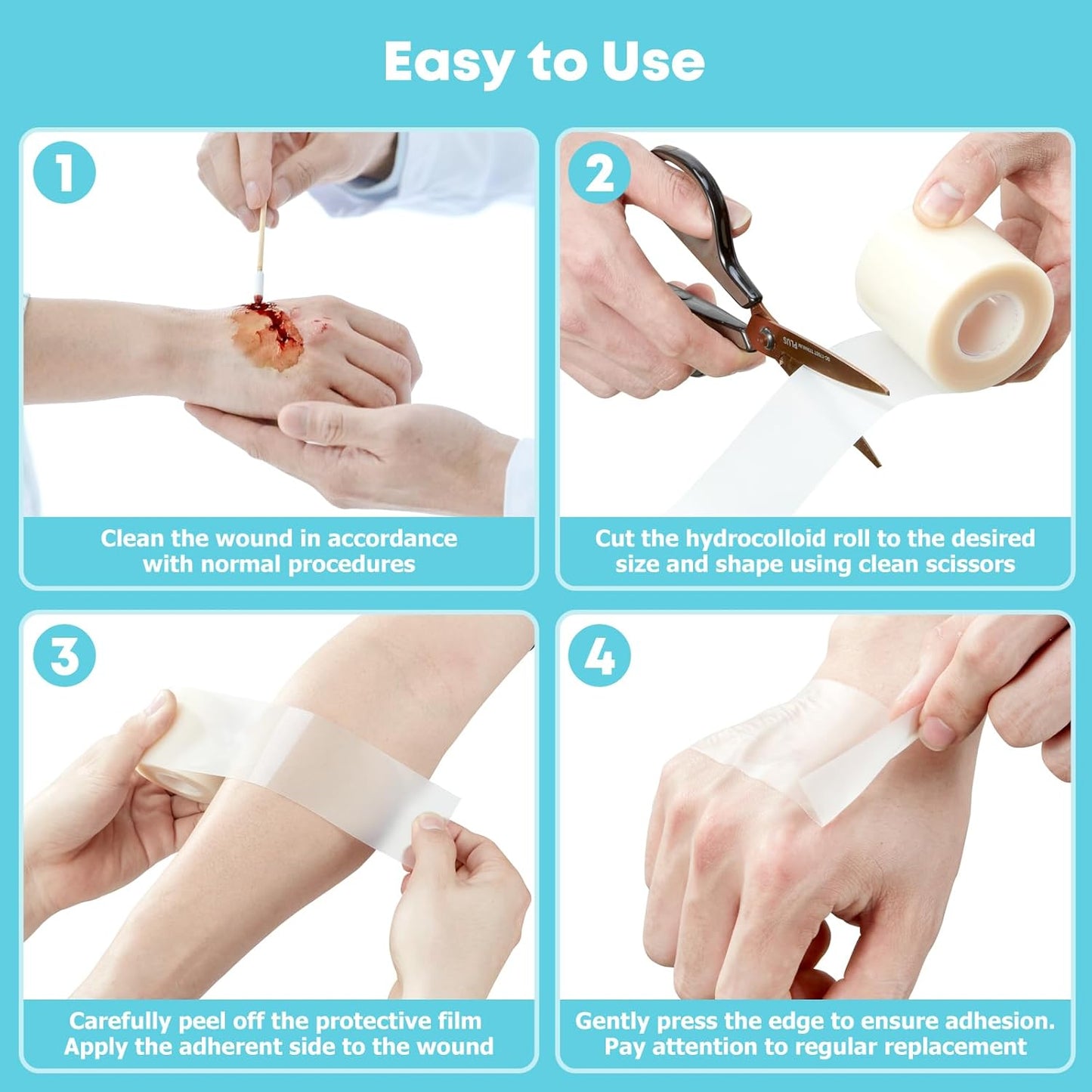 Hydrocolloid Roll for Wound Care