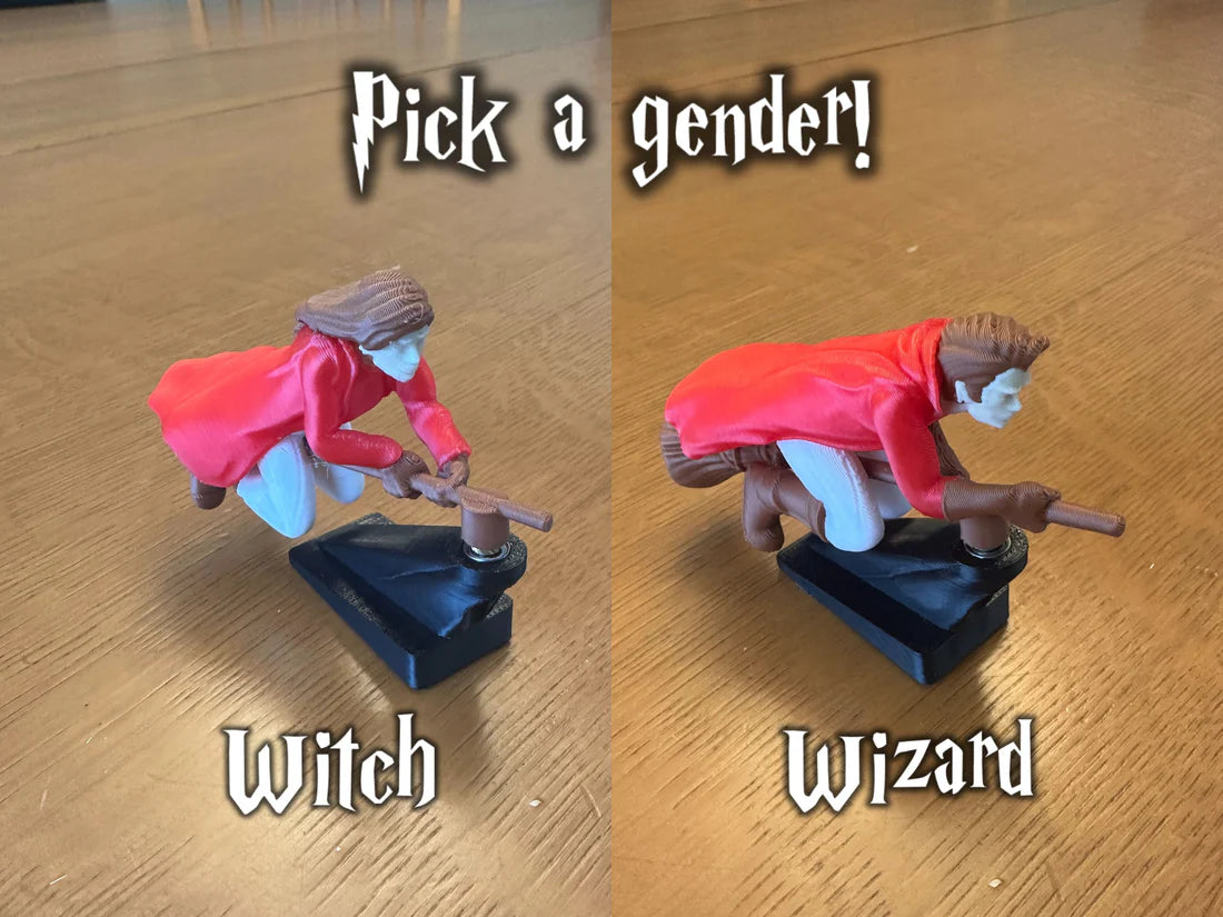 Wizard and Witch drift ornament
