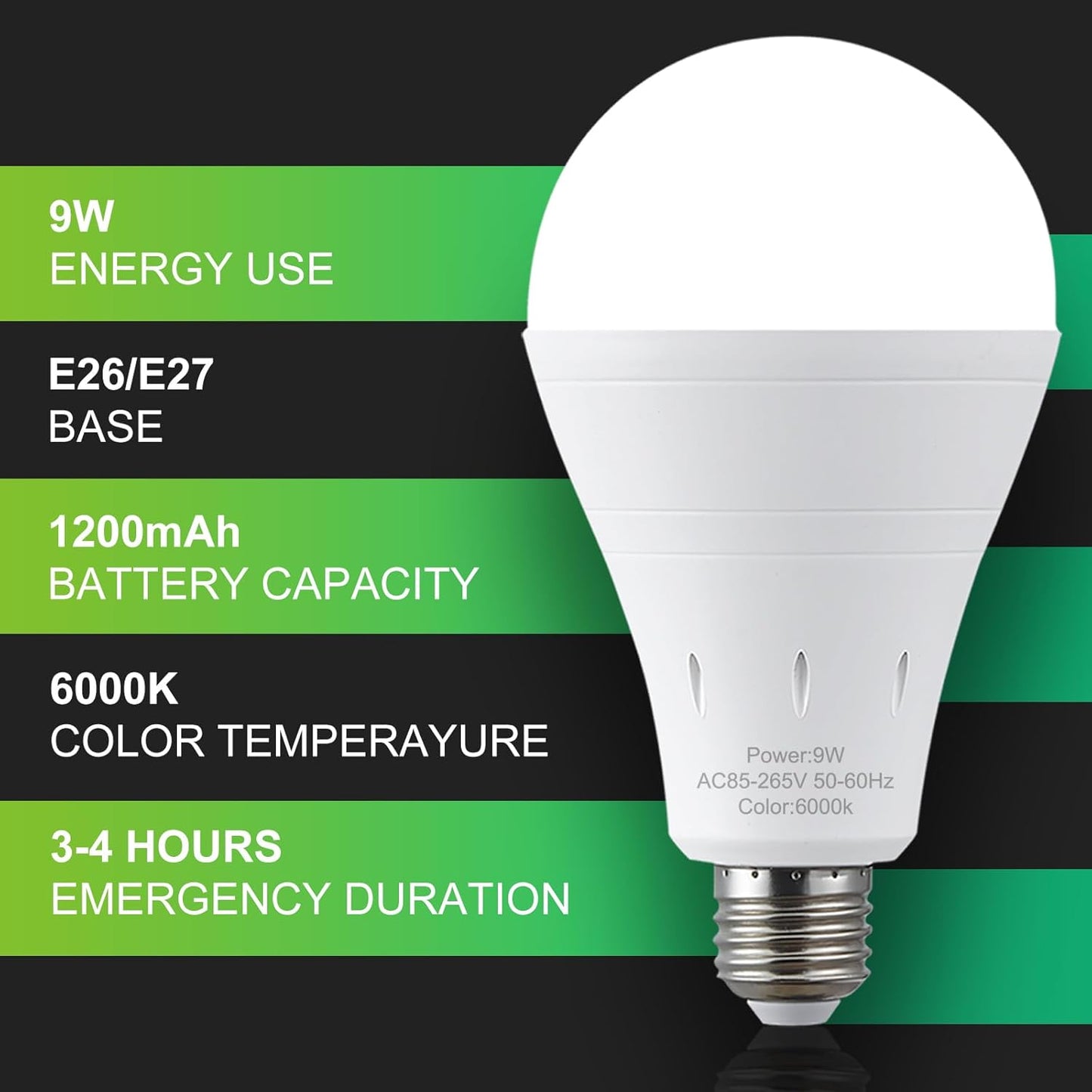 Rechargeable Emergency Light Bulbs