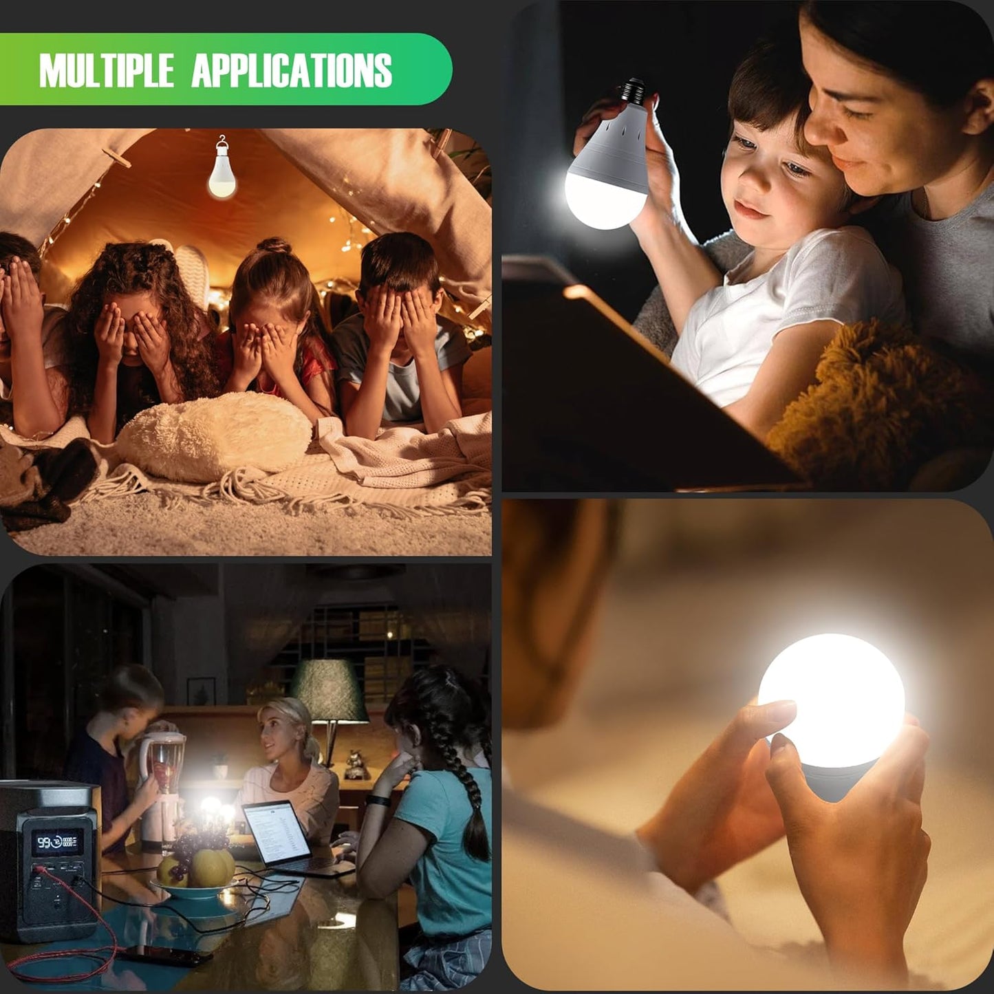 Rechargeable Emergency Light Bulbs