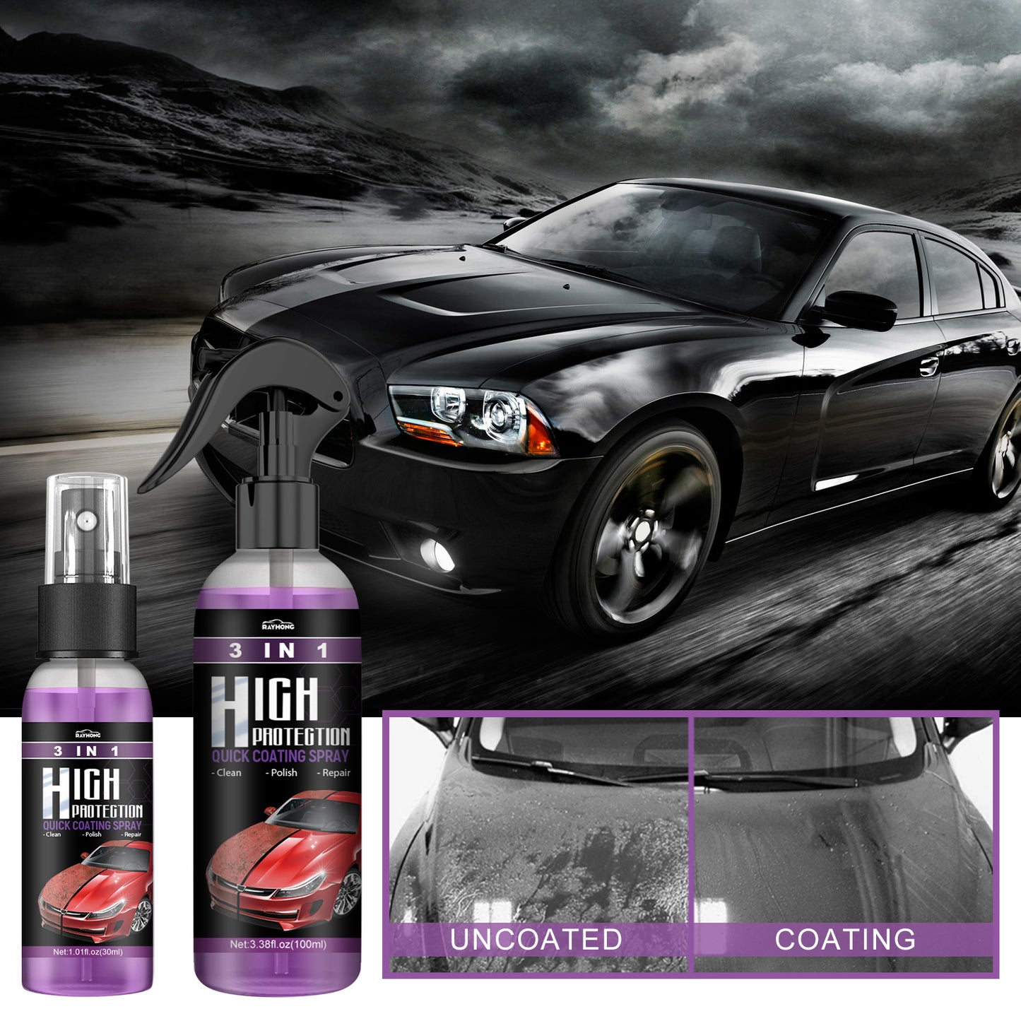3 In 1 High Protection Automatic Car Spray Paint