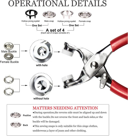 Snap Button Kit (100 set)