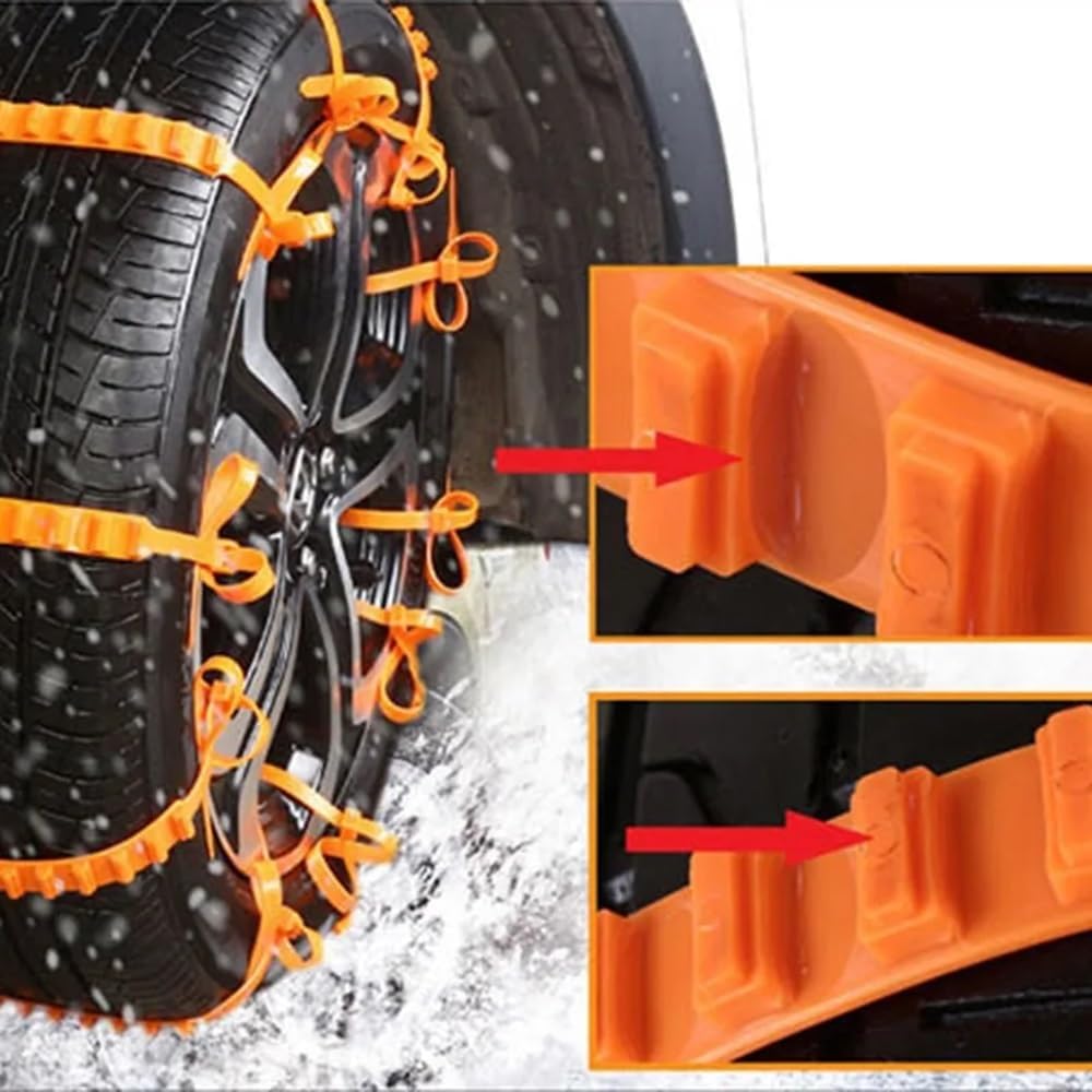 Universal Snow Tire Chain (10 Pcs)