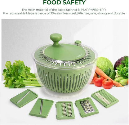 Multifunctional Vegetable Salad Dehydrator and Cutter