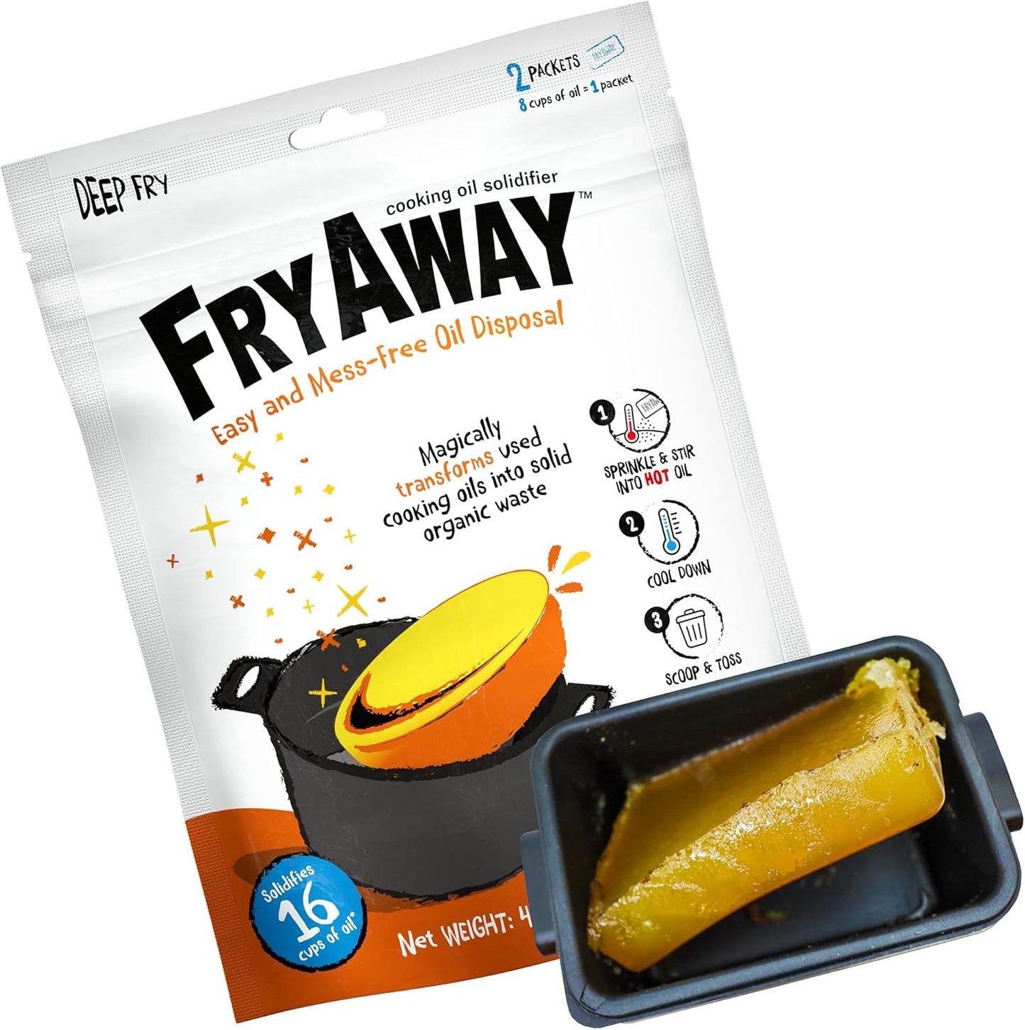 FryAway Cooking Oil Solidifier