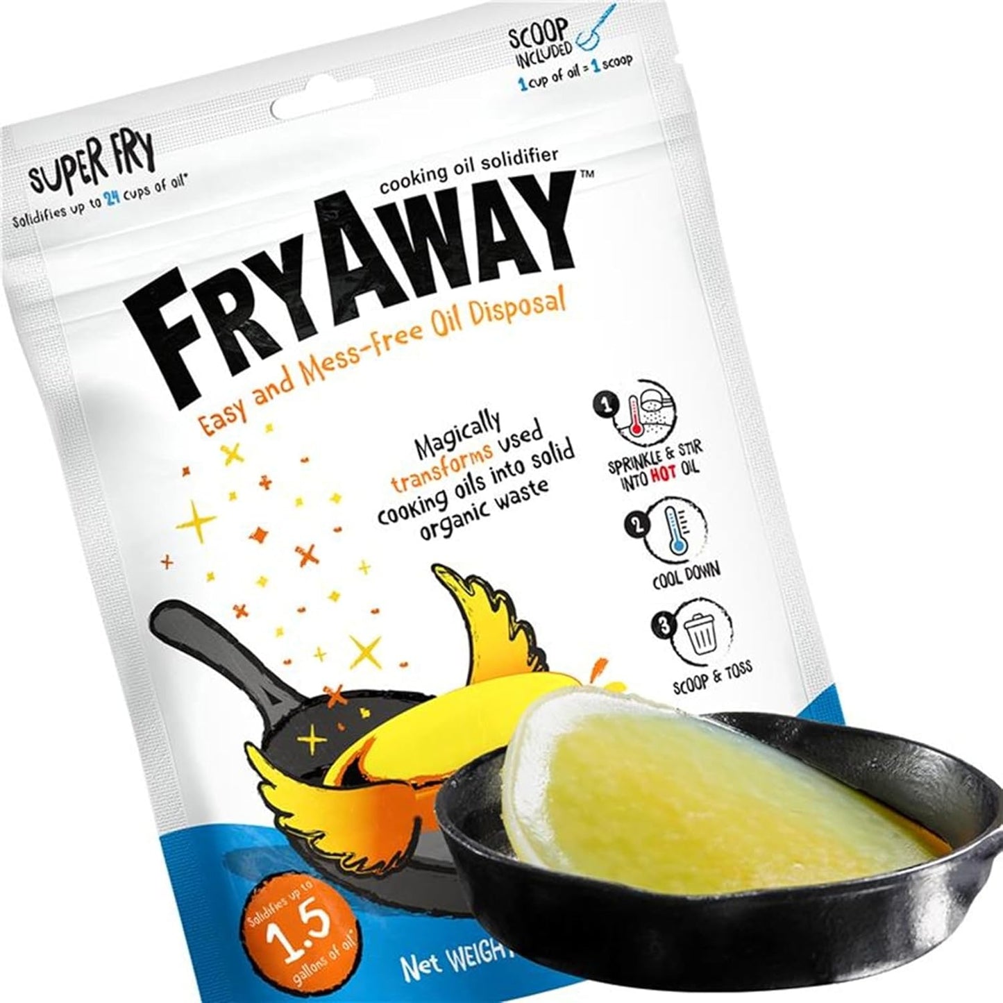 FryAway Cooking Oil Solidifier