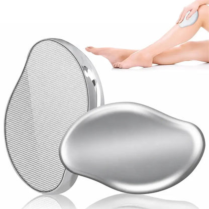 Crystal Glass Hair Remover - Painless Exfoliating Hair Removal Tool, Blade-Free & Chemical-Free