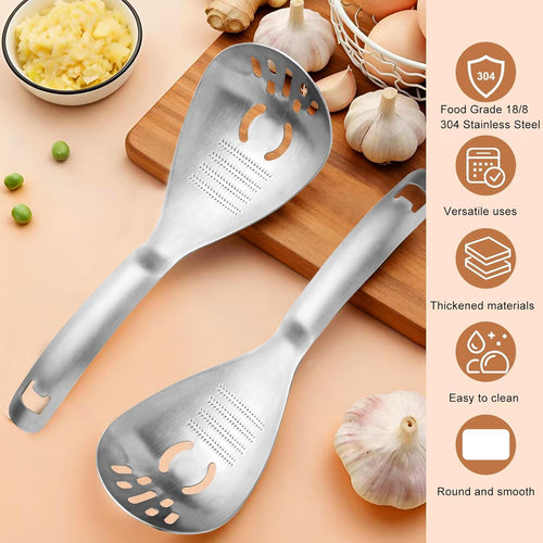 Stainless Steel Masher & Strainer Spoon