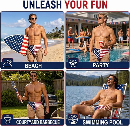 Patriot Prank Swim Trunks