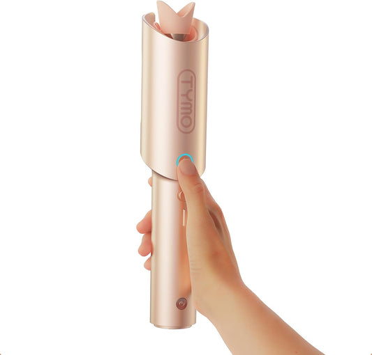 Rotating Curling Wand Anti-Scald & Tangle-Free for Easy Curls