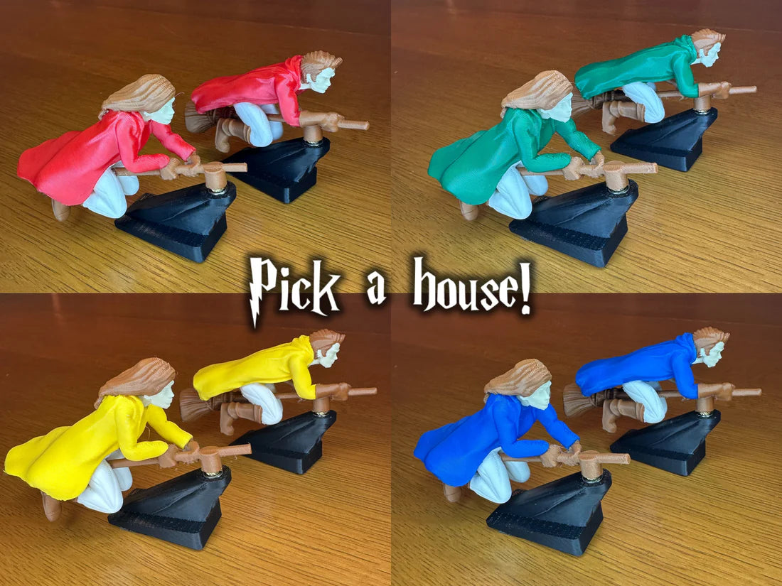 Wizard and Witch drift ornament