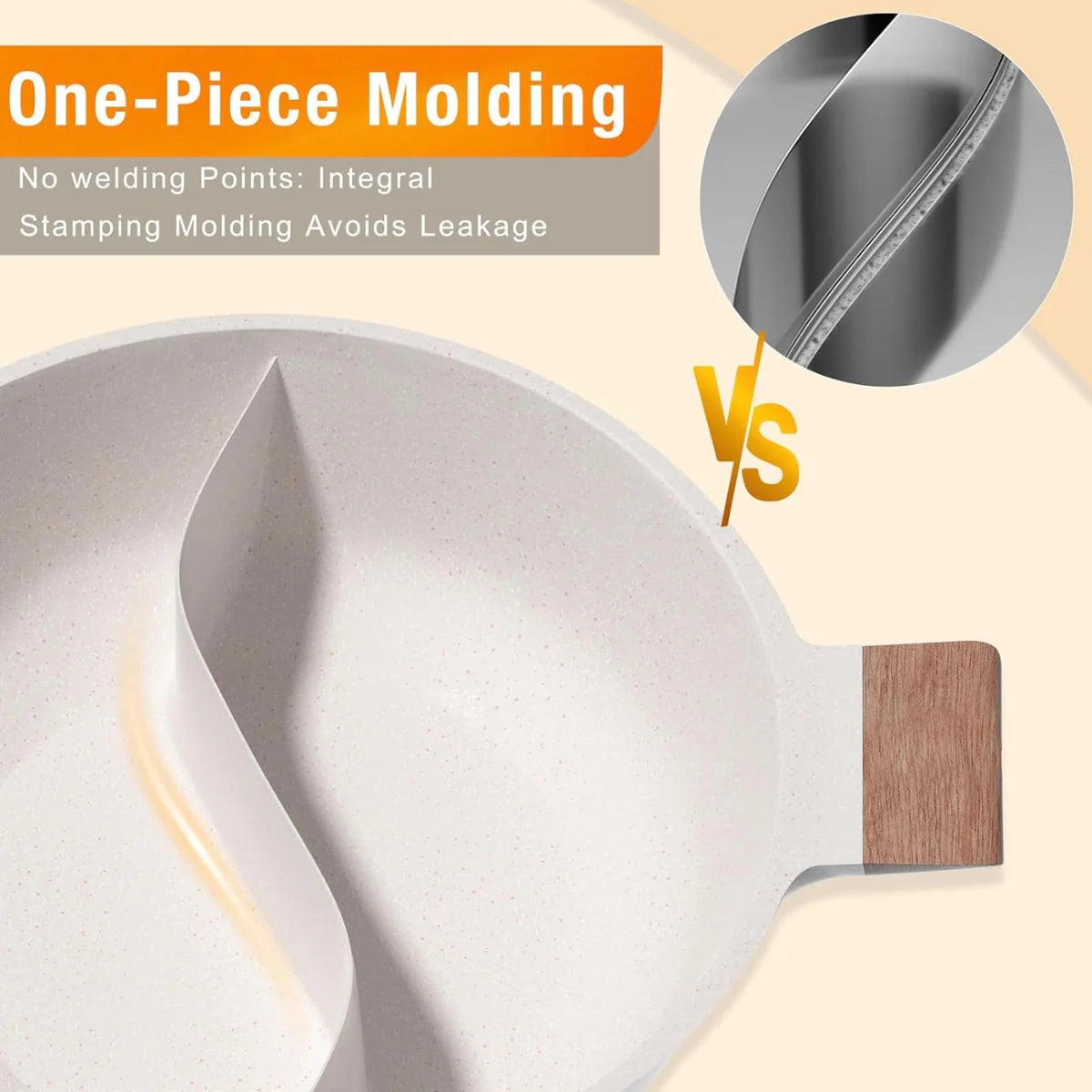 Dual Sided Nonstick Hot Pot