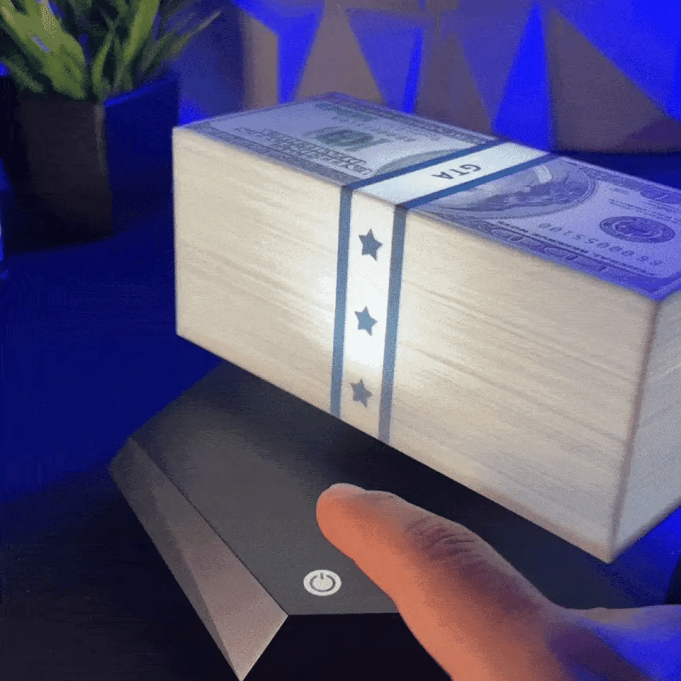 Floating Money Banknote Lamp