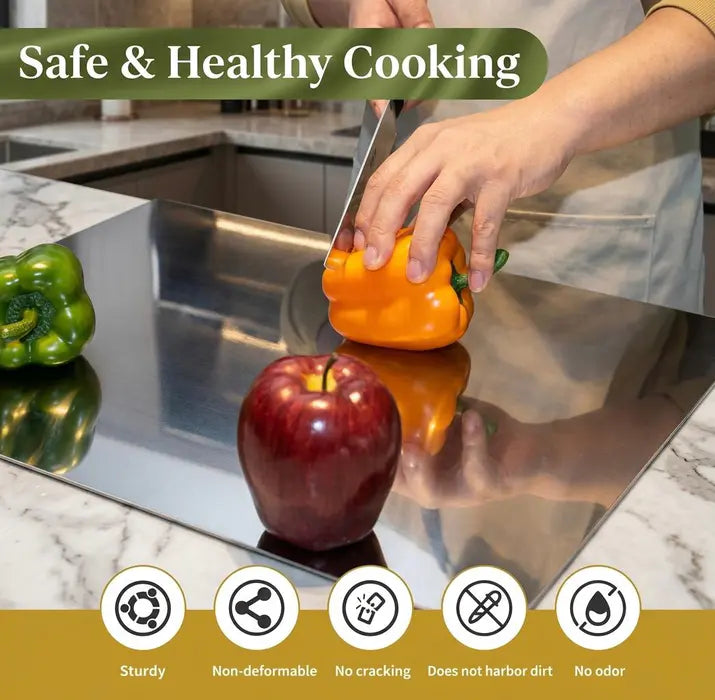 Stainless Steel Cutting & Kneading Board 40x30cm