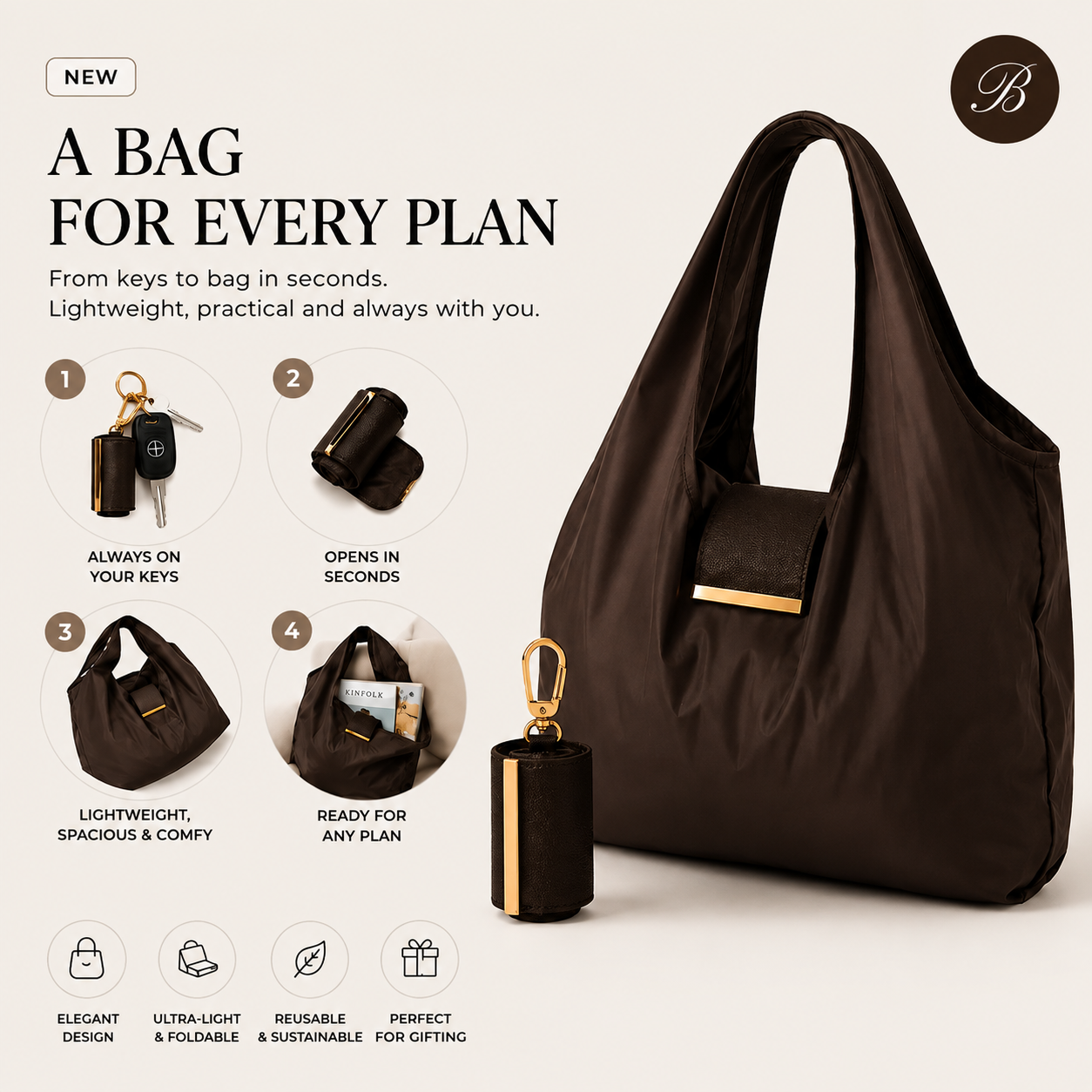 Keychain Tote Bag