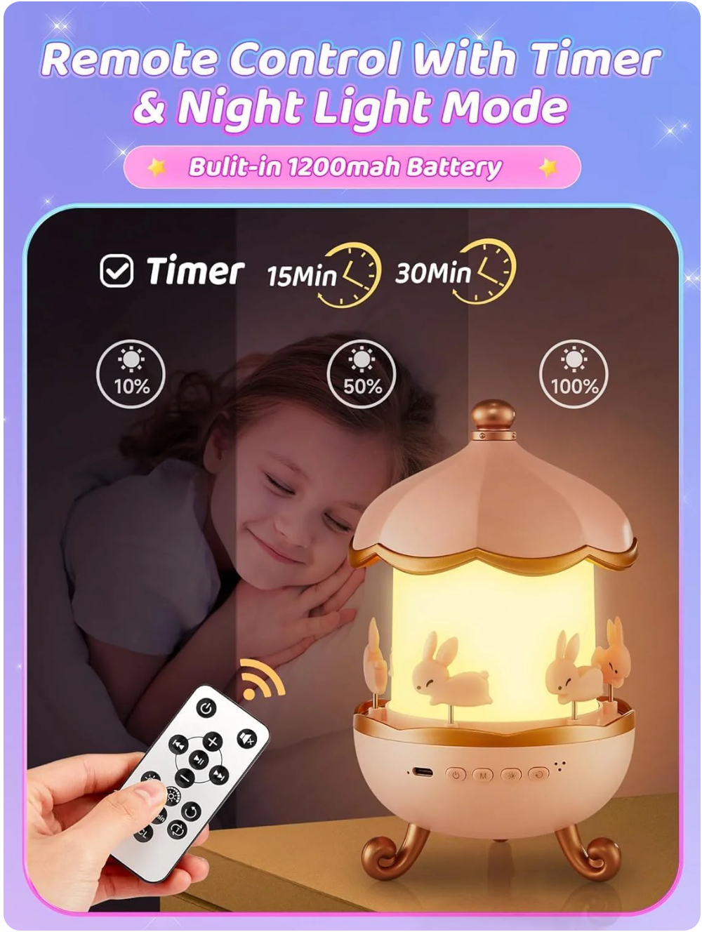 Rechargeable Space Night Light