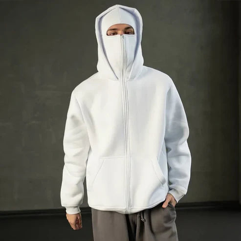 Balaclava Zip Hoodie – Unisex Hip Hop Jacket
